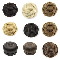 joybeauty synthetic hair braided chignon knitted blonde hair bun donut roller hairpieces hairpiece accessories many styles