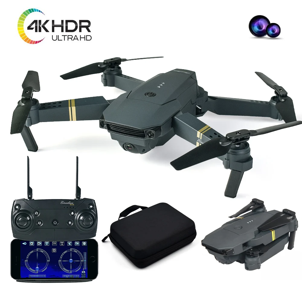 

E58 4K HD Drone Portable Foldable Wide Angle Aerial Photography Drone Hight Hold Mode Quadcopter RC Drone with Tracking Shooting