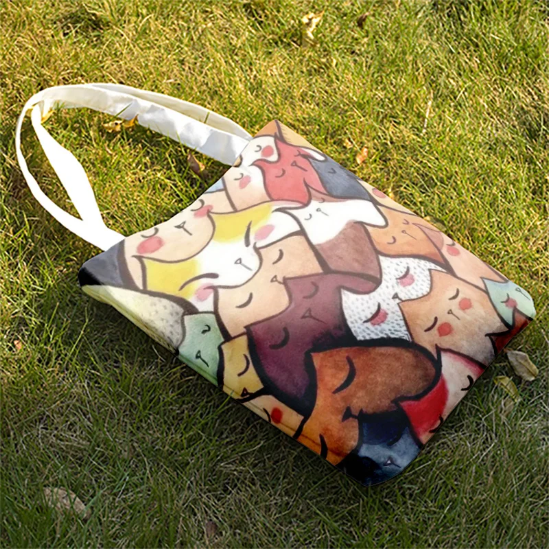 Модная женская сумка через плечо складная многоразовая вместительная тоут для