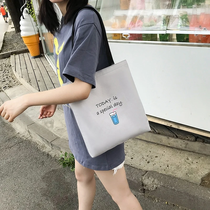 

4pcs/Set Letter Printing Canvas Fashion Backpack Pencil Case For Teenage Girls Student Composite Rucksack Women Totes