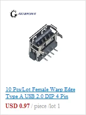 30 шт./партия основа край 5 Pin Тип B SMT Micro USB разъем Плоский порт Джек хвост штепсельная Вилка терминалы для samsung huawei