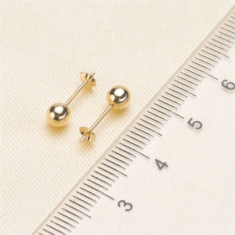 

Genuine 18K Yellow Gold Earrings Ear Hook Ear Line Earring Blank Bracket DIY For Women Earring Jewelry Accessories Bijoux