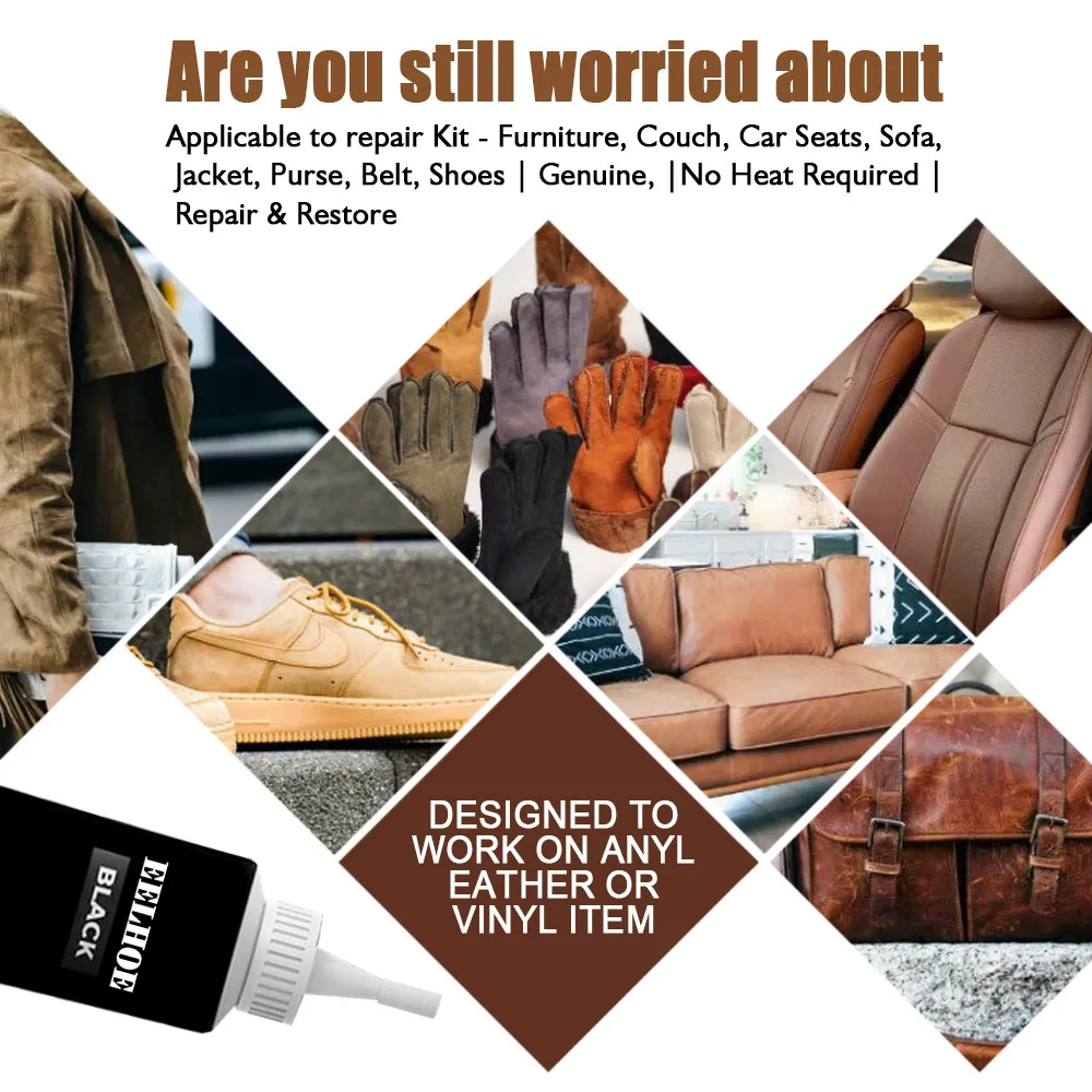 Набор для ремонта кожи черный набор и винила-мебель диван автокресла куртка