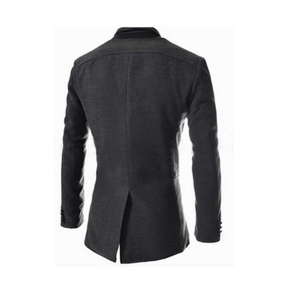 ZOGAA модные пледы и Твити мужские куртки средней длины зимнее пальто Верхняя