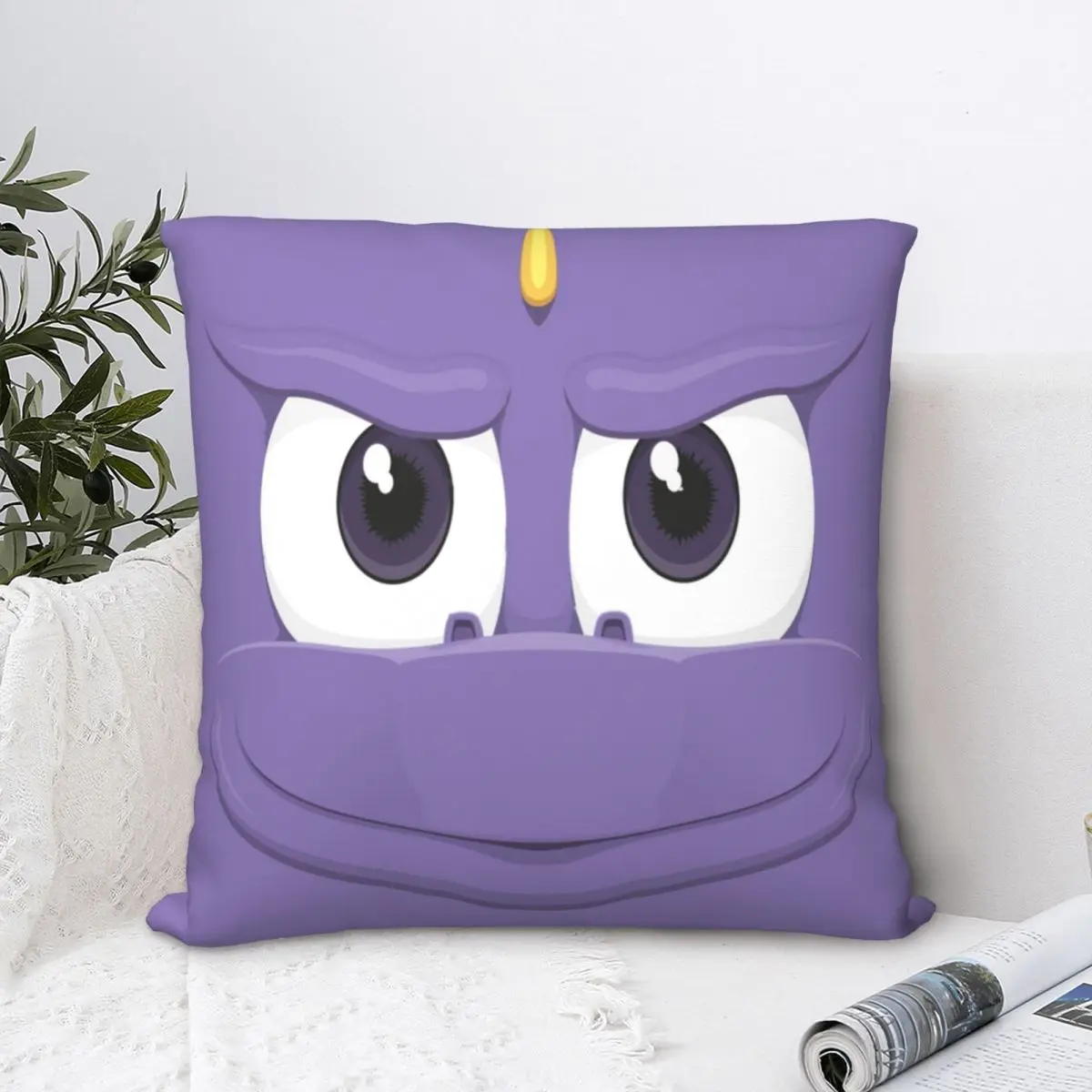 

Spyro The Dragon Face Square Pillowcase Cushion Cover funny Zip Home Decorative Pillow Case for Sofa Simple 45*45cm
