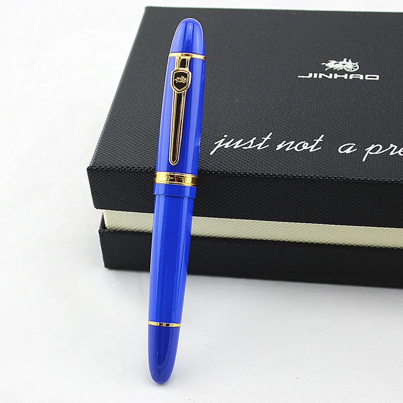JINHAO 159, черная Золотая клипса, роскошная, улучшенная, для бизнеса, офиса, для подписи, Ручка-роллер, новые, письменные принадлежности офисная, шариковая ручка