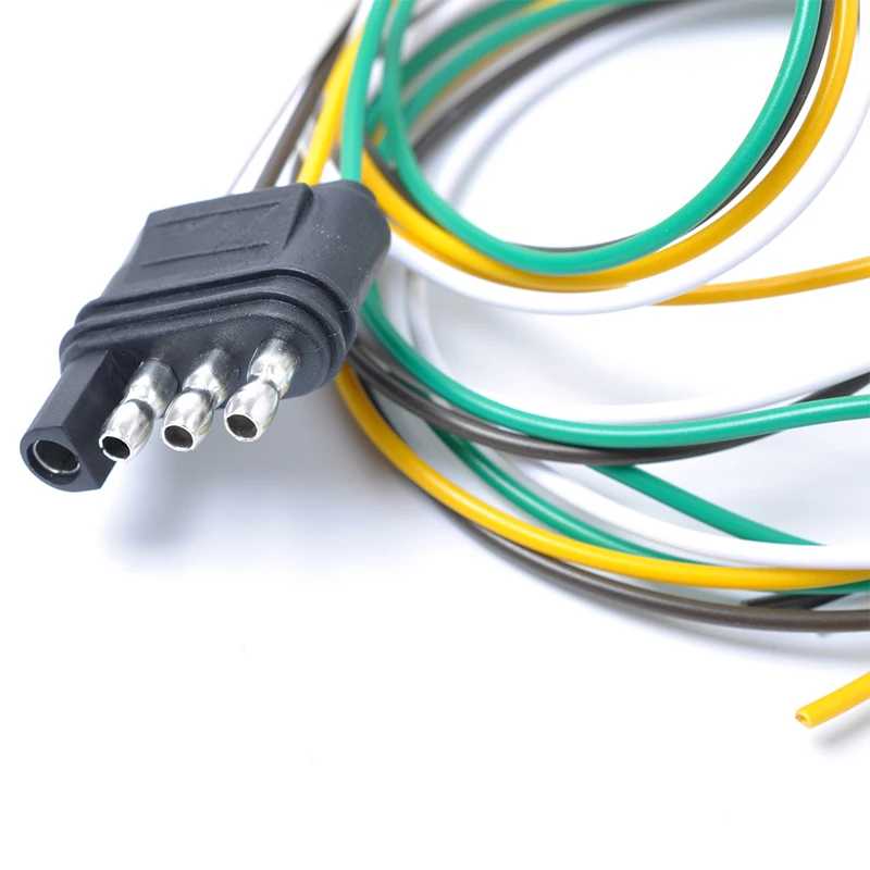 1 шт. 3ft удлинитель жгута проводов для прицепа 4-контактный разъем 18 AWG плоский