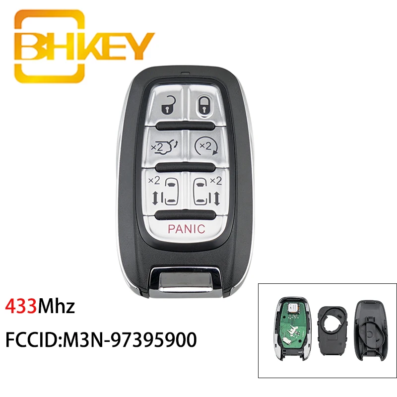 BHKEY M3N 97395900 для Chrysler брелок 433 МГц Автомобильный Дистанционный ключ pelifica 2017 2020 6