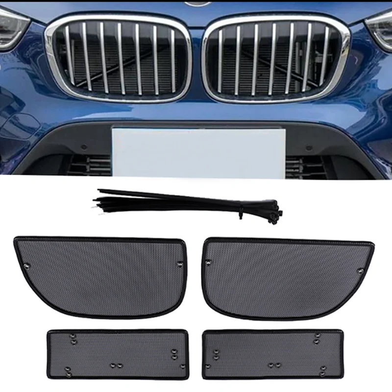 

For BMW For BMW X1 F48 2016-2020 Front grille modified water tank protection net engine protection insect net Car Accessories