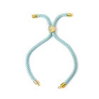 Juya 4 шт.лот, оптовая продажа, ручная работа, тканые хлопковые пробки, бусины, регулируемые слайдеры, цепочки, аксессуары для изготовления браслетов своими руками