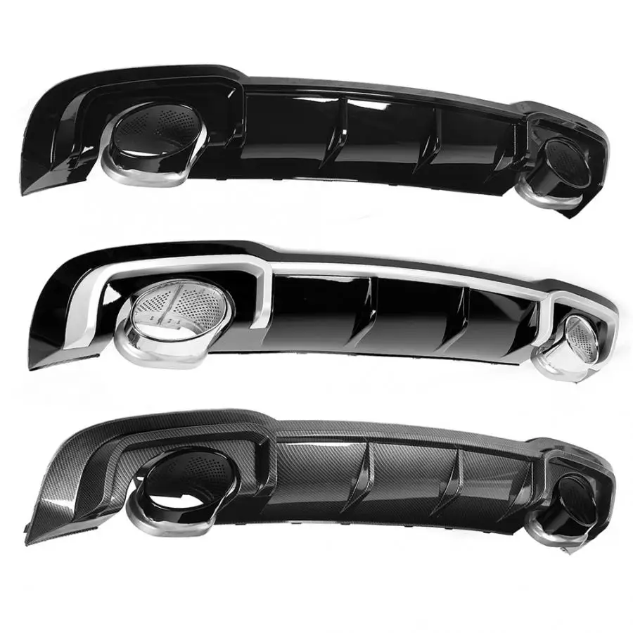 Для заднего бампера RS3 диффузор с наконечником для ABT подходит Audi A3/S3 8V 2017 2018 2019