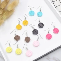 new lovely simple fashion fun funny simulation food sandwich biscuit personality college wind ear hook earrings broken simian