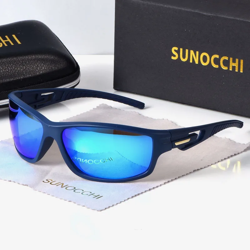 Модные квадратные поляризационные солнцезащитные очки мужские роскошные