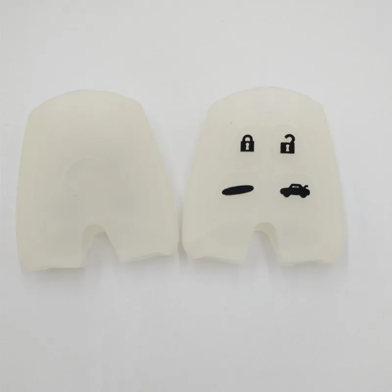 

Silicone Rubber Car Key Cover Case Replacement Fob Protector Key Chain Bag Smart Remote 4 Button