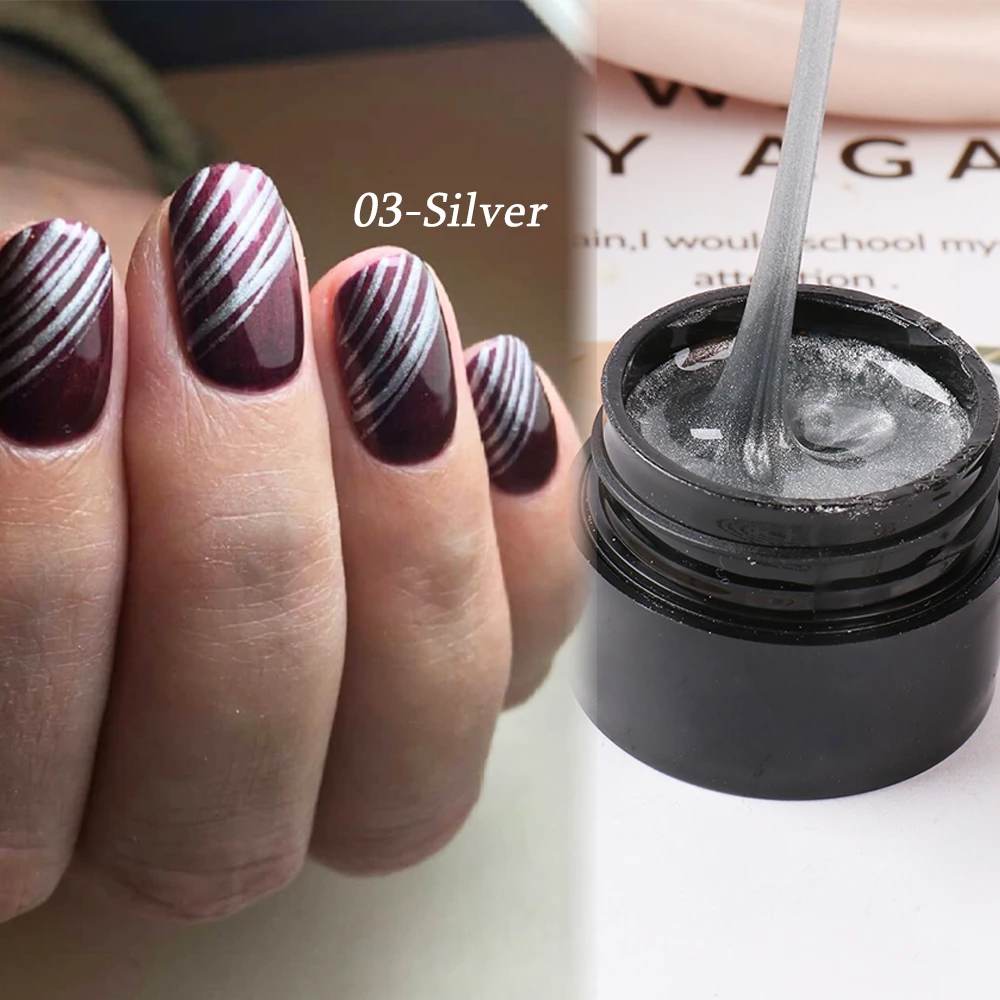 

NEW 12pcs Spider Web Gel Polish Set Nail Art Decorations Black Silk Line Drawing Gel UV Varnishes DIY Manicure Accessories