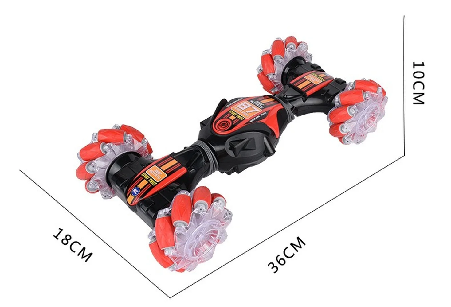 Remote Control Car High-speed Drift Stunt Twisting Car Off-road Climbing Car with Light and Music Children's Toys enlarge
