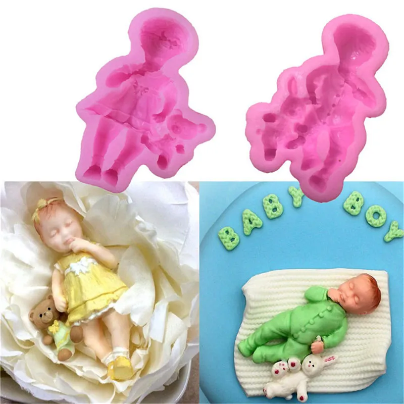 DIY 3D кукла для девочек и мальчиков форма силиконовая торта шоколадная