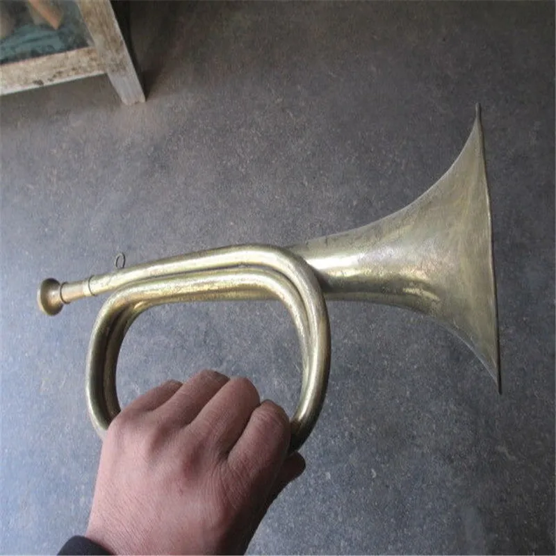 Китайский 12 73 дюймовый/Китайский Старый латунный воин заряжается вперед труба A