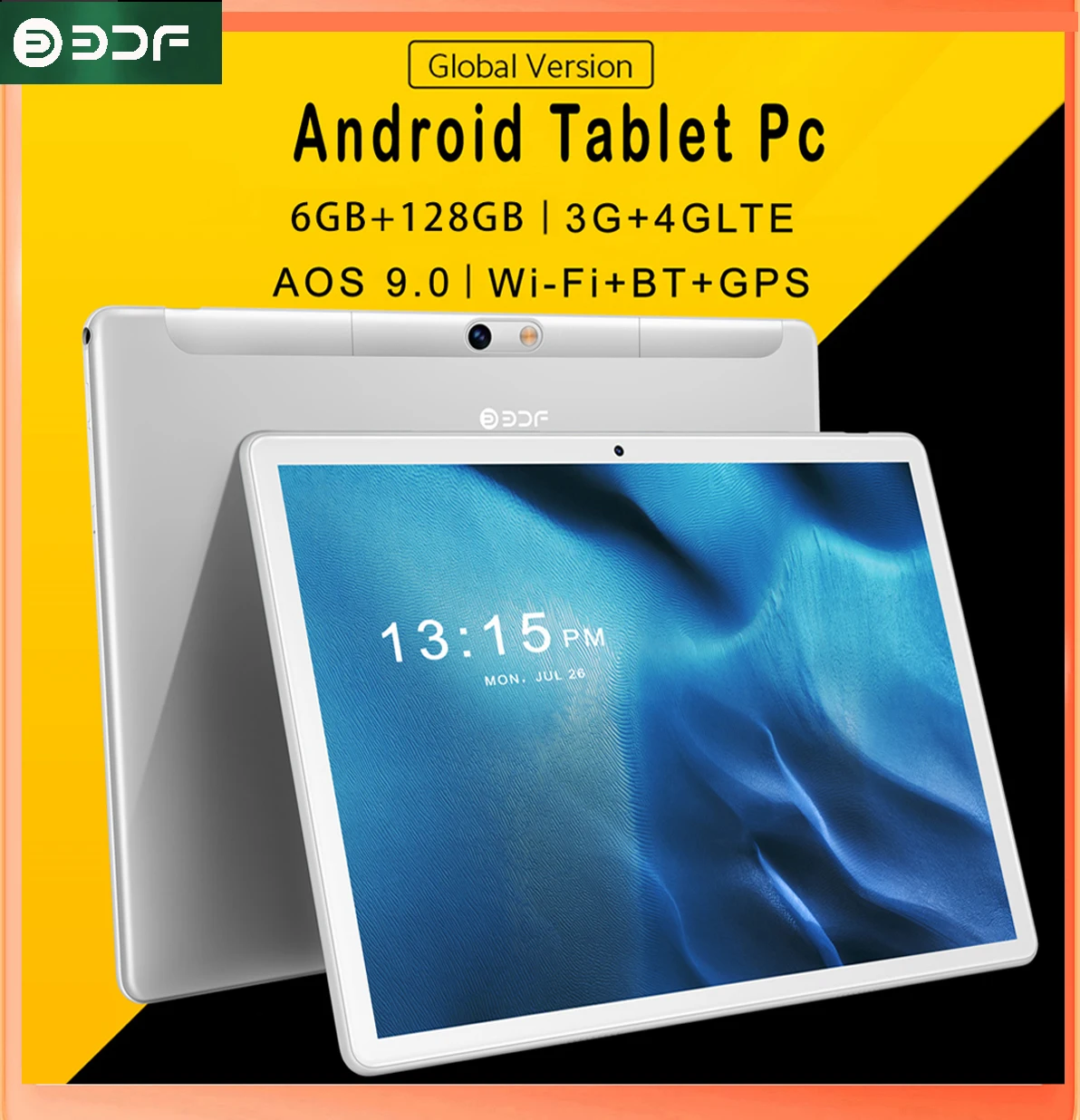 

New Arrivals 10.1 Inch Tablett 6GB+128GB Tablet Android 9.0 Octa Core Google Play 3G/4G LTE Phone Call 1280*800 GPS WiFi Tablets