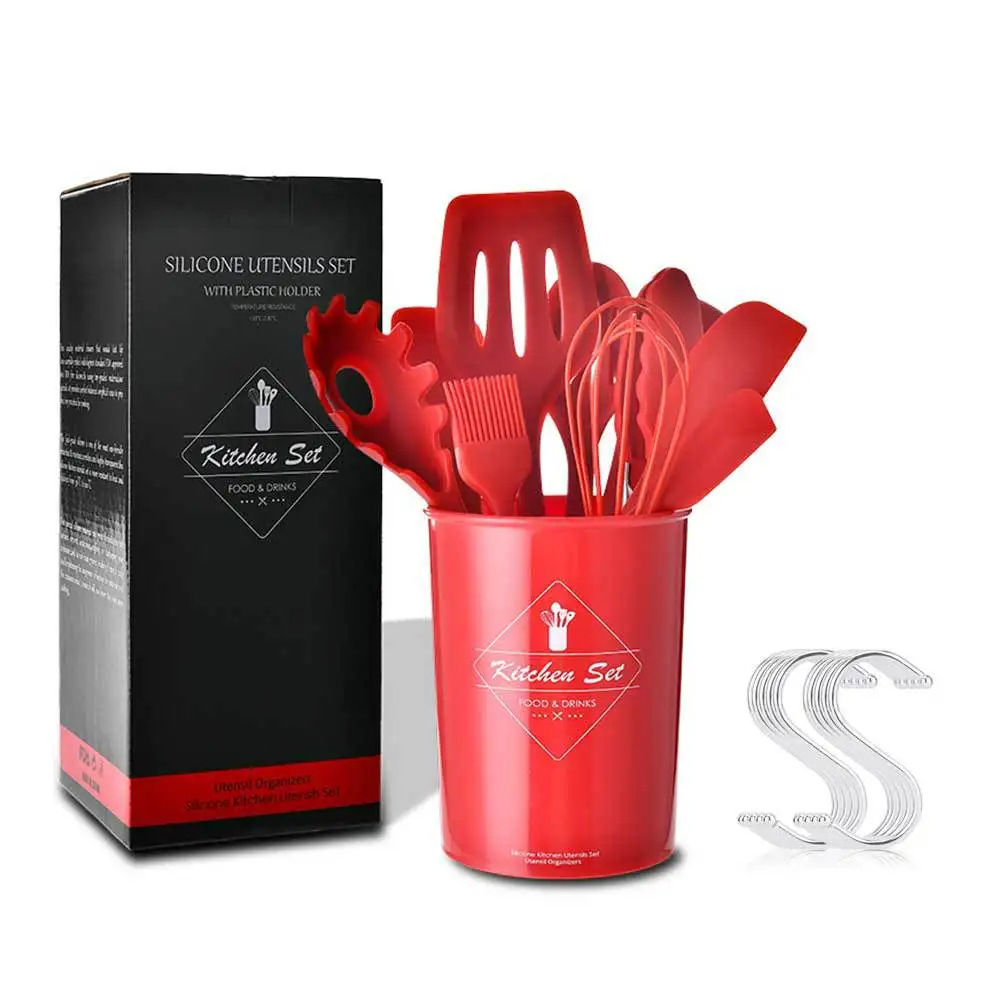 Кухня силикона с антипригарным покрытием Пособия по кулинарии ложка ковш яйцо