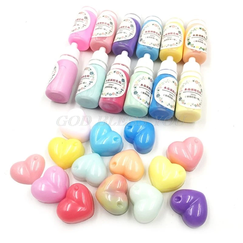 12 бутылок жидкий макарон конфетный цвет полимерный пигментный краситель