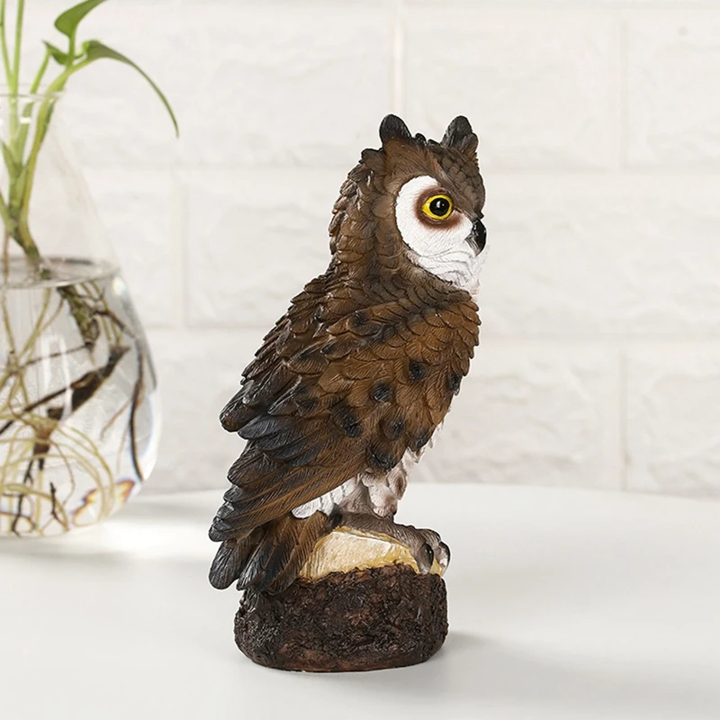 

Moss Terrarium Decor Cute Owls Animal Resin Miniatures Figurine Craft Bonsai Pots Home Fairy Garden Ornament Decoration 1PCS
