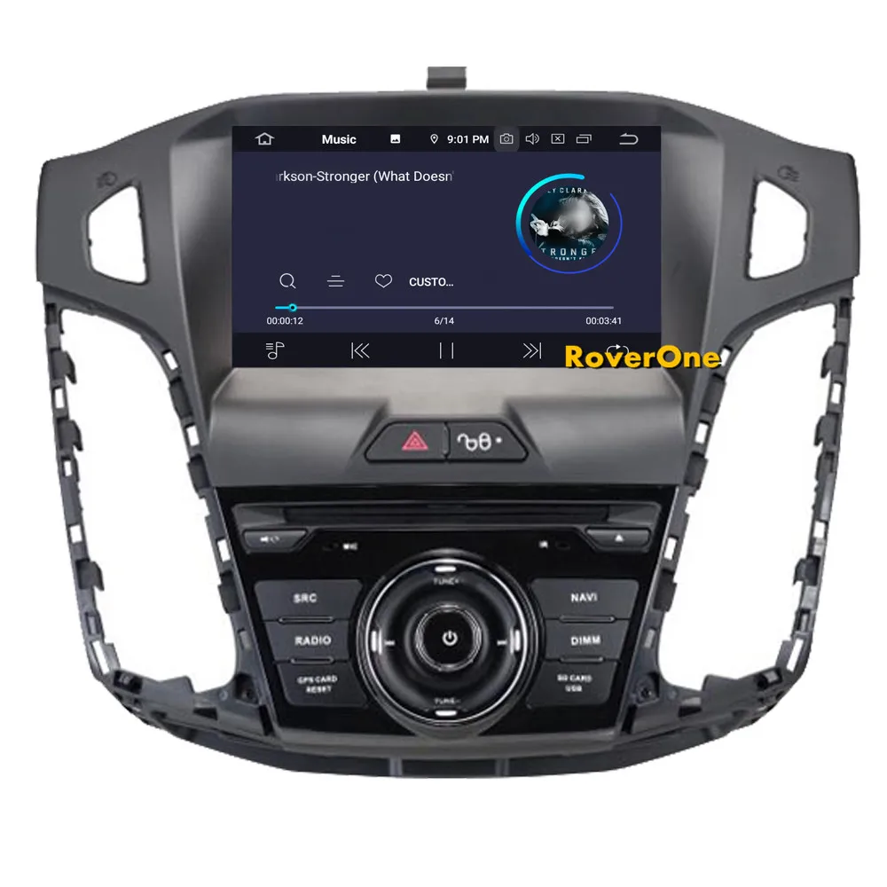 Автомобильный мультимедийный плеер RoverOne для Ford Focus 3 2012 2013 Android 9,0 4G+ 64G Авторадио DVD Радио Стерео gps навигация