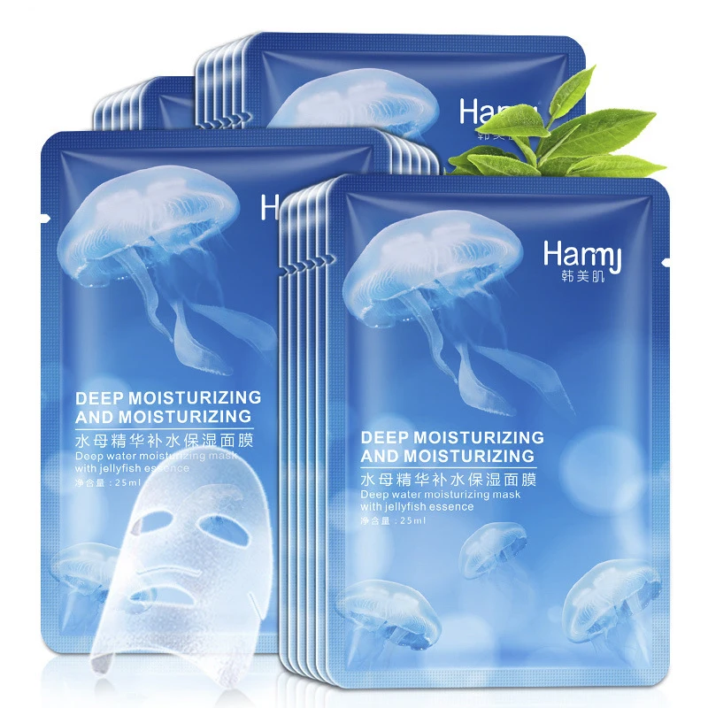 Медузы увлажняющая маска сжимающая поры компактная Шелковая Маска контроль