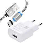 USB настенное зарядное устройство с магнитным типом C зарядный кабель для Huawei Y9S Y8P P30 Lite P40 Pro Honor V20 20 20s V30 30 30s