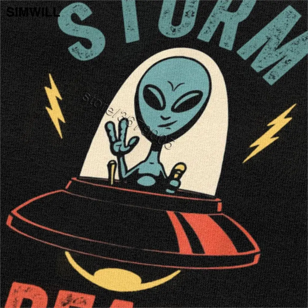 Забавные мужские рубашки Storm Area 51 в виде инопланетянина великолепные