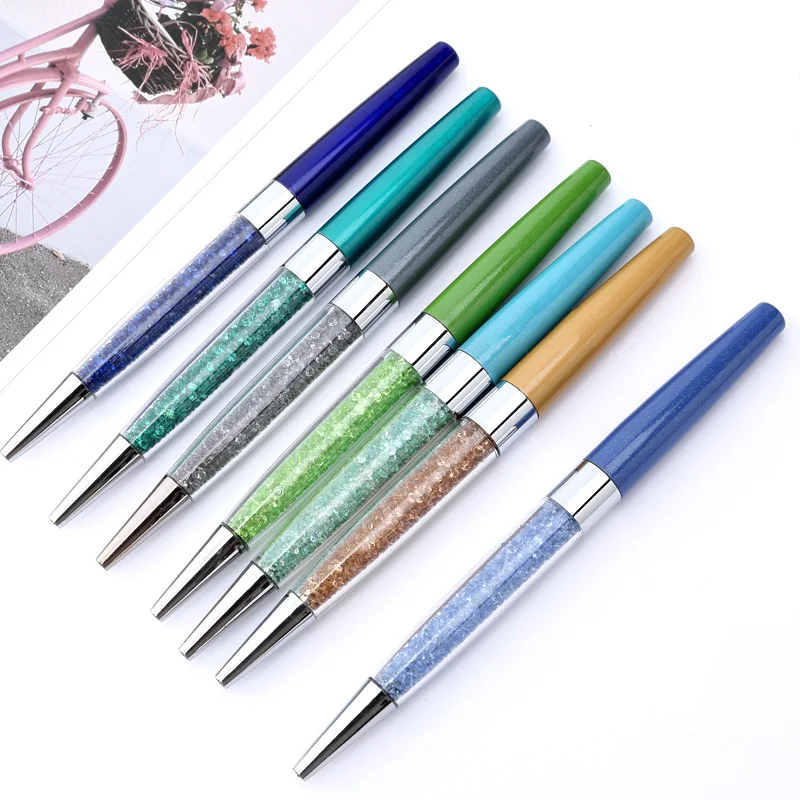 Ручка перьевая металлическая со стразами ручка для подписей сломанным