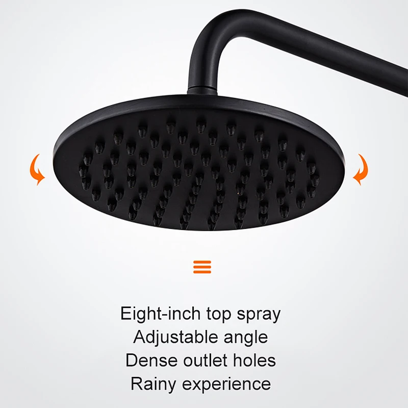 Wall Mounted Shower Set Bath System Antique Bronze Oil Rubble Finished In-wall Hot and Cold ELS10 | Обустройство дома