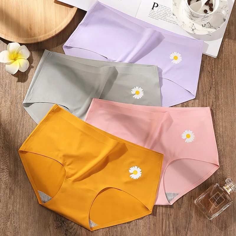 

Летнее бесшовное нижнее белье из вискозного волокна для женщин, Графеновый хлопок, промежность, талия, сексуальные удобные трусы из дышащег...