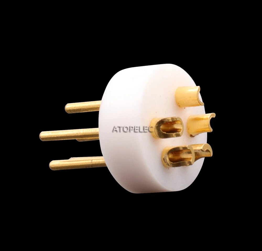 1 шт. 5-контактный разъем EIZZ DIN позолоченный латунный рекордер Tonearm виниловый 24 к |