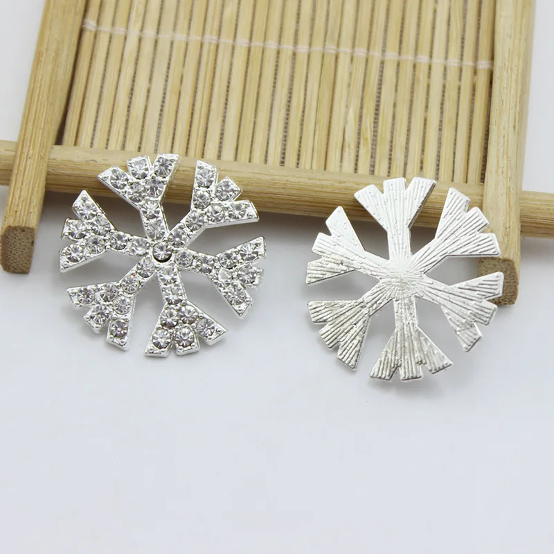 Пуговицы в виде снежинок для женщин и девочек пуговицы из сплава ручной работы 5