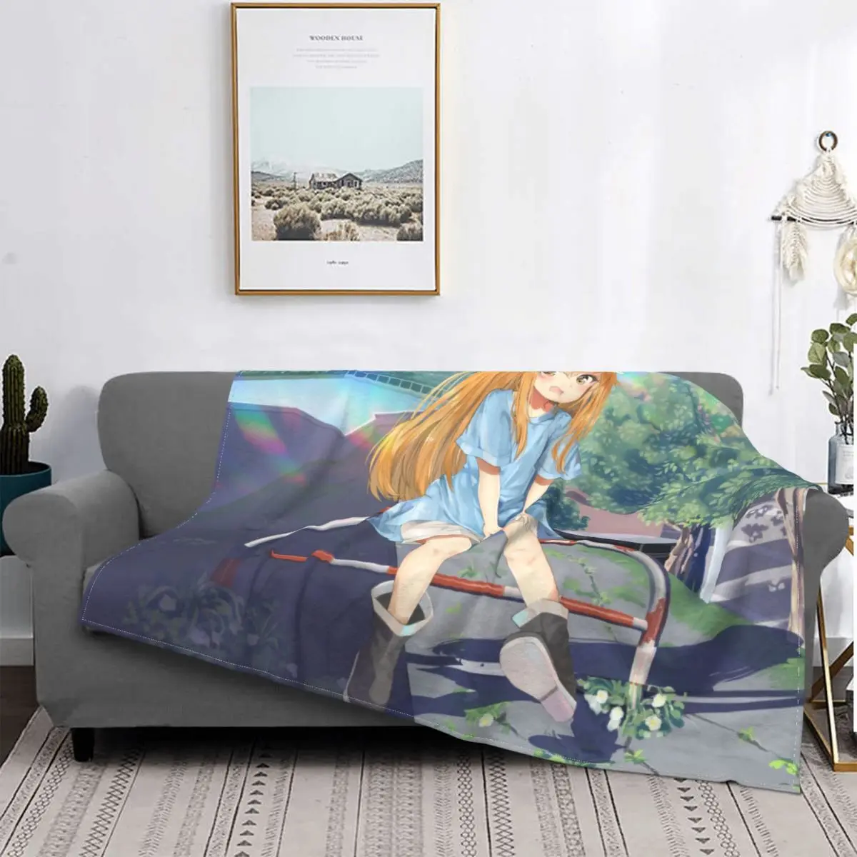 

Cells At Work-Manta divertida de franela, colcha de lana suave y acogedora, manta de Anime, conocimiento fisiológico