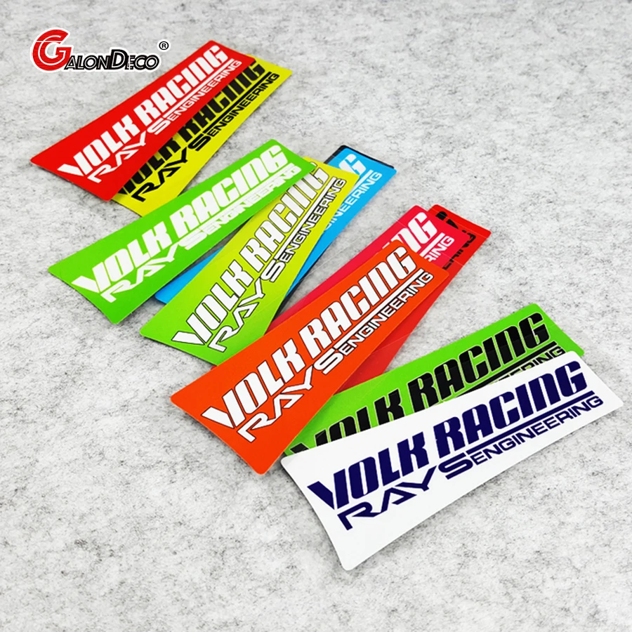

LuLu #299 Reflective Car Stickers Volk Racing TE37SL Wheel Hub Auto Refitting Waterproof Door Trunk Windows Vinyl Decals