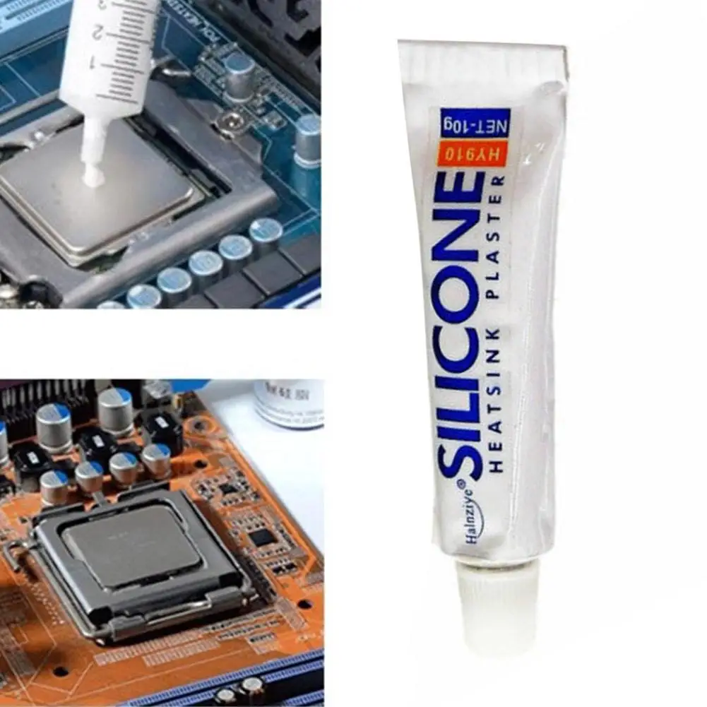 

HY910 5g Silicone Thermal Glue Adhesive Conductive Plaster Silicone Heat Paste LED Sink GPU N5S8