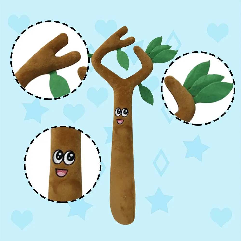 Lankybox-juguete de peluche Sticky n'canny, mu&ntilde;eco de peluche de dibujos animados, Robot extra&iacute;ble, rama de &aacute;rbol de Coca Cola, almohada suave, regalo para ni&ntilde;os-2