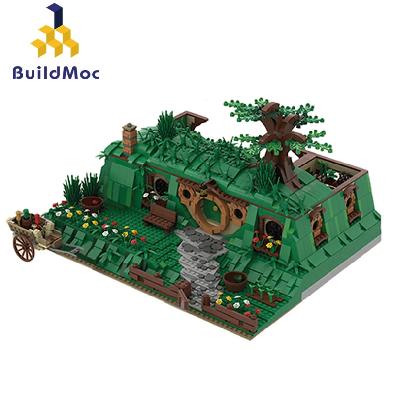 Buildmoc идеи фильма король лордов кольца сумка конец дом билбо эльф на 79003 год
