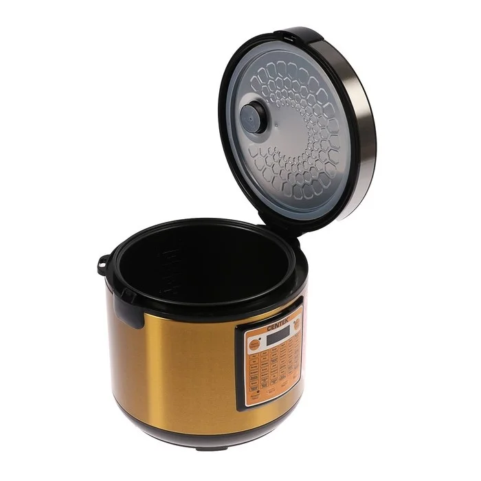 Multicooker Centek CT-1495 black and gold multicookers home appliances for cooking mini electric frying pan | Бытовая техника