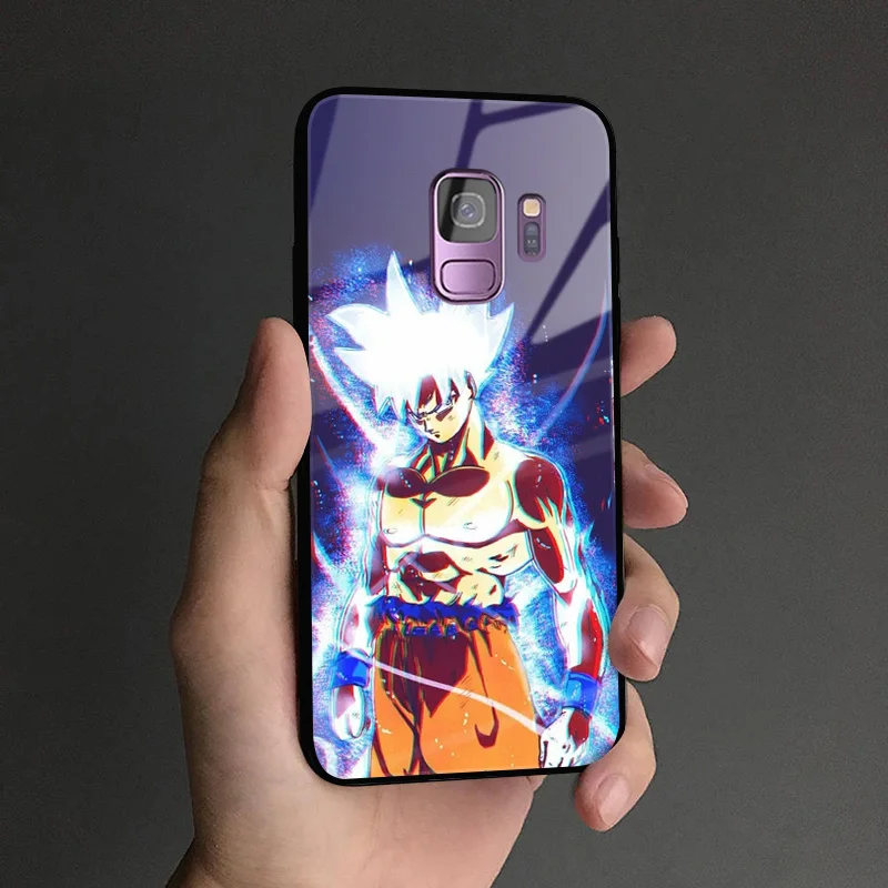 Dragon Ball Super DBS Goku аниме мягкий силиконовый стеклянный чехол для телефона, чехол для samsung Galaxy S8 S9 S10e S10 Note 8 9 10 Plus - Цвет: Q 165