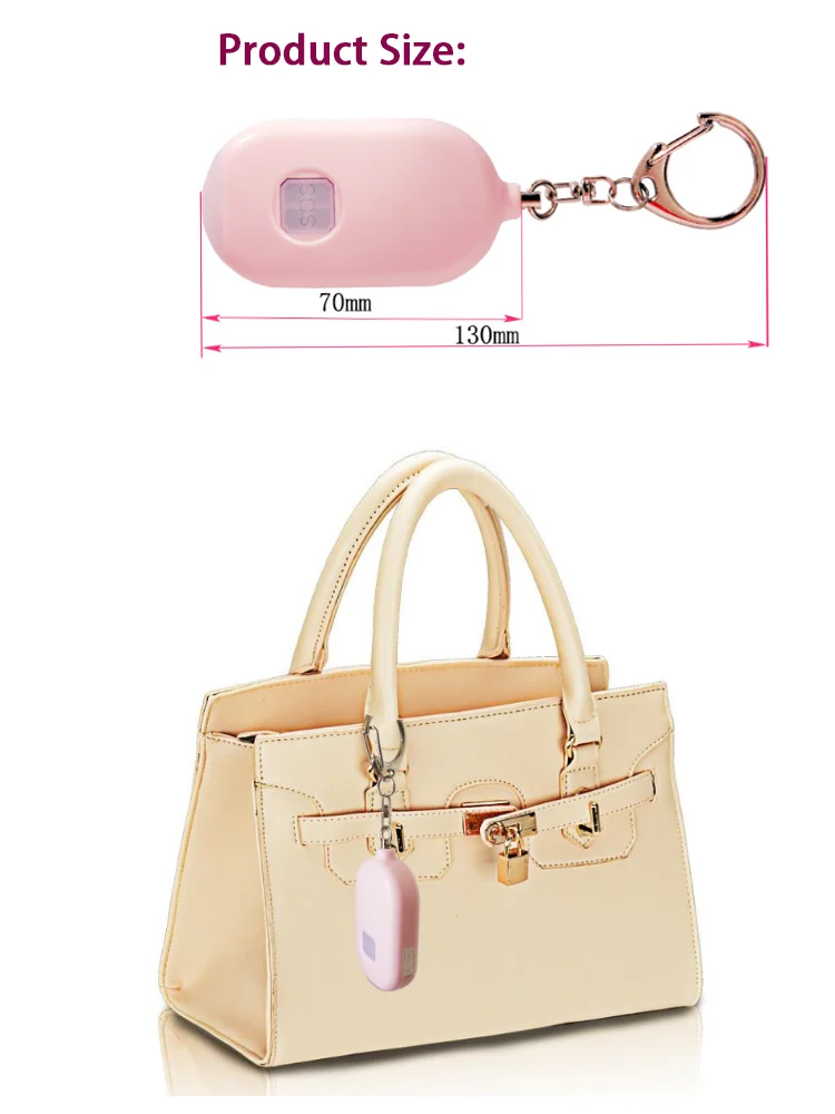 

Self Defense Alarm 130dB Loud Security Protection Tools for Girls Pesonal defense Keychain Safety Weappns For Woman Child