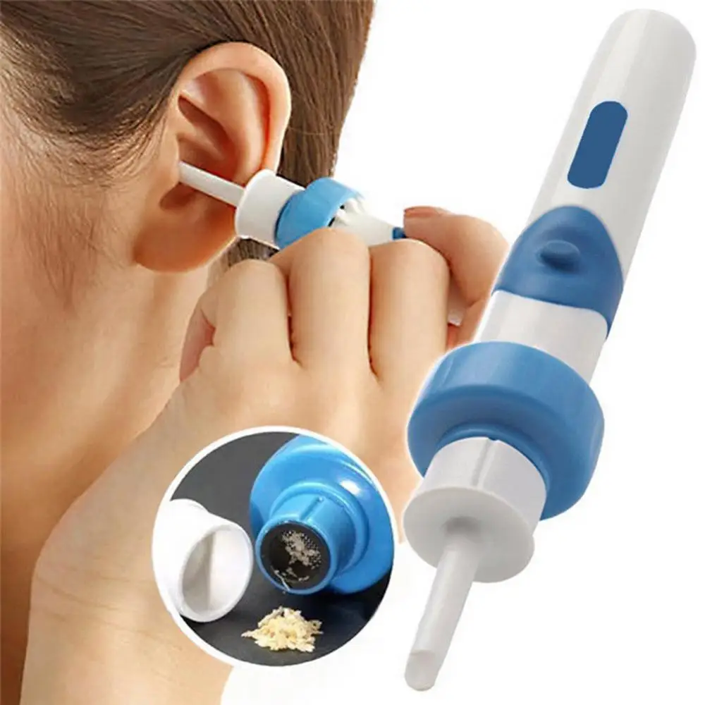 Electric Cordless Vacuum Ear Cleaner Wax Clean Remover Painlessly Tool Ear Wax Remover Spiral Ear-Cleaning Device Wax Earpick