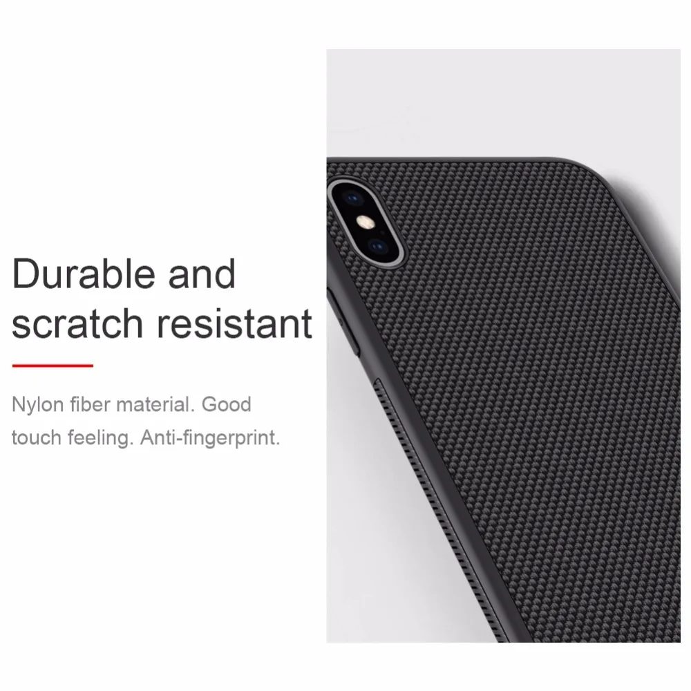 Чехол NILLKIN для iPhone XR текстурированная нейлоновая волоконная жесткая панель из