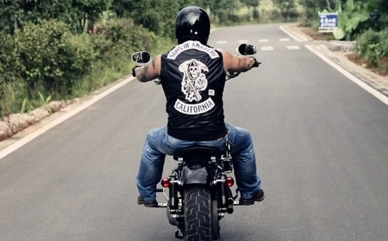 

2020 NEW Motorcycle Leather Vest Men Son of anarchy Spring New Fashion Punk Sleeveless Jacket V Neck Plus Size Waistcoats