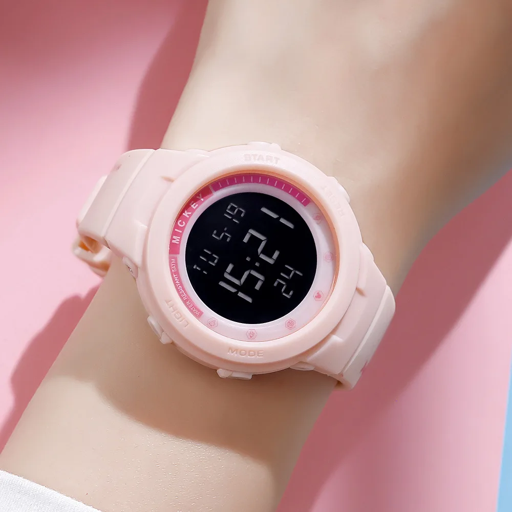 

Disney Multi-Function Sports Girl Watch Mickey Waterproof Electronic Watch Boy Student Children Watch