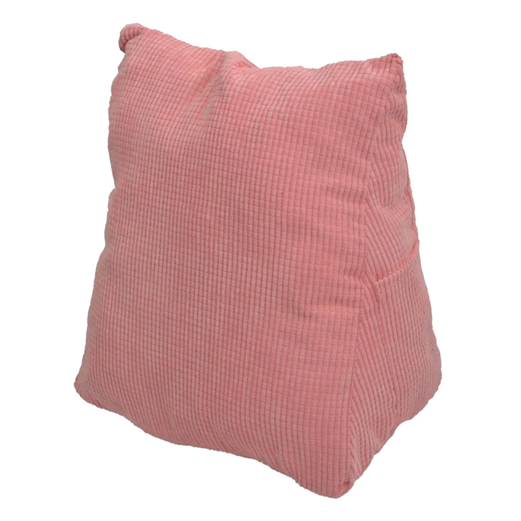 Мягкая клиновидная подушка на спинку стула для чтения просмотра ТВ офисное