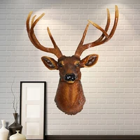 joylive natural modern deer head office decor home living room decoration resin crafts wall hanging statues accessories 2021 new