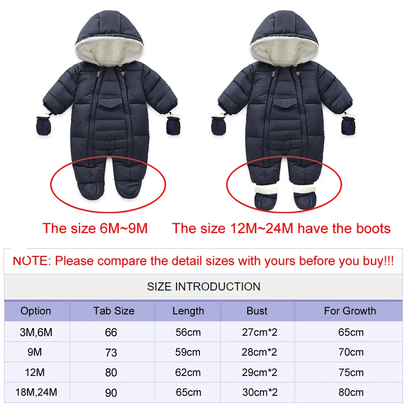 Ircomll Newborn Baby Boy Girl Winter Rompers Toddler Infant Long Sleeve Jumpsuit Cotton Baby Costume Crawling Kids Clothes Cost
